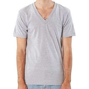 American apparel (old version) heather gray v-neck